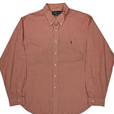 Ralph Lauren Checked Shirt - 2XL Red Cotton