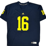 Michigan Wolverines Adidas Football Jersey - 2XL Navy Polyester