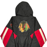 Chicago Blackhawks Starter Graphic Jacket - 2XL Black Nylon