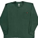 Dickies Long Sleeve T-Shirt - XL Green Cotton