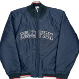 Champion Spellout Bomber Jacket - XL Navy Polyester