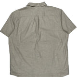 Mountain Hard Wear Checked Short Sleeve Shirt - XL Beige Cotton