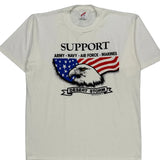 Desert Storm Jerzees Graphic T-Shirt - Large White Cotton