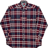 Tommy Hilfiger Checked Flannel Shirt - Small Blue Cotton