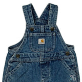 Age 6 Months Carhartt Mini Overalls - 4XS Blue Cotton