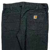 Carhartt Carpenter Trousers - 36W 32L Black Cotton Blend