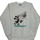 Walt Disney World 20Th Anniversary Disney Graphic Sweatshirt - XL White Cotton