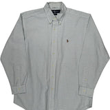 Ralph Lauren Checked Shirt - Medium Blue Cotton