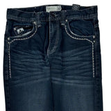 Unbranded Contrast Stitch Jeans - 32W 30L Dark Wash Cotton
