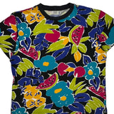 Big Is Beautful Floral T-Shirt - Medium Multicoloured Cotton