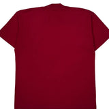 Fruit Of The Loom Single Stitch T-Shirt - XL Red Cotton