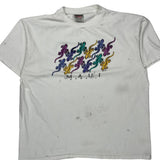 Oneita Graphic T-Shirt - XL Multicoloured Cotton