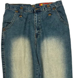 Fusai Wide Leg Jeans - 32W 32L Blue Cotton