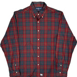 Ralph Lauren Checked Shirt - Large Red Cotton