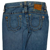 True Religion Contrast Stitch Jeans - 29W US 4 Blue Denim