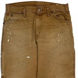 Dickies Carpenter Trousers - 34W 30L Brown Cotton