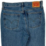 501 Levis Double Knee Jeans - 30W 30L Blue Denim