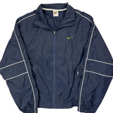 Nike Windbreaker - Large Navy Polyester