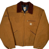 Made In USA Carhartt Detroit Jacket - 2XL Brown Cotton
