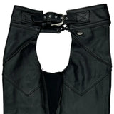 An American Legend Harley Davidson Leather Chaps Belt - Large Black Leather