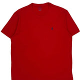 Polo By Ralph Lauren T-Shirt - Large Red Cotton