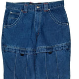 Reliq Cargo Pants - 32W 31L Blue Cotton