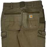 Carhartt Cargo Trousers - 34W 32L Khaki Cotton