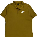 Nike Polo Shirt - XL Brown Cotton