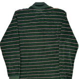 Gant Striped Rugby Shirt - Medium Green Cotton Blend