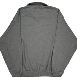Nike College 1/4 Zip - XL Grey Cotton