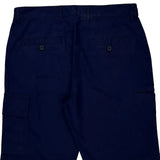 Unbranded Cargo Shorts - 34W 10L Navy Polyester Blend