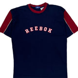 Reebok Spellout T-Shirt - Medium Navy Cotton