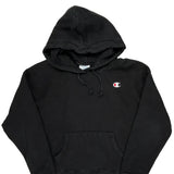 Reverse Weave Champion Hoodie - Large Black Cotton