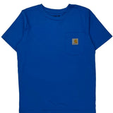 Age 10-12 Carhartt T-Shirt - Medium Blue Cotton