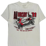 Single Stitch 1992 - 1994 Indy 500 Champion Anvil Graphic T-Shirt - Large White Cotton