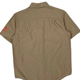 Construction Carhartt Short Sleeve Shirt - Large Beige Cotton