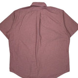 Ralph Lauren Checked Short Sleeve Shirt - XL Red Cotton