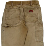 Dickies Carpenter Trousers - 30W 29L Beige Cotton