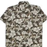 Extreme Gear Floral Hawaiian Shirt - Large Brown Polyester