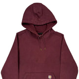 Carhartt Hoodie - XL Burgundy Cotton