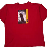 Nike Graphic T-Shirt - XL Red Cotton