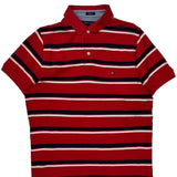 Tommy Hilfiger Slim Fit Polo Shirt - Small Red Cotton