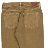 501 Levis Jeans - 30W 30L Beige Cotton