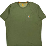 Carhartt T-Shirt - 2XL Green Cotton