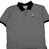 Vikings Lee Sport Nfl Polo Shirt - XL Black & White Cotton Blend