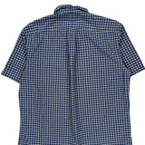 Ralph Lauren Checked Short Sleeve Shirt - Medium Blue Cotton