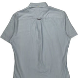 Tommy Hilfiger Striped Short Sleeve Shirt - Medium Blue Cotton