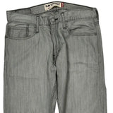 Levis Slim Jeans - 31W 30L Gray Cotton