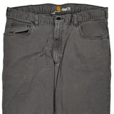Carhartt Carpenter Trousers - 34W 32L Grey Cotton Blend