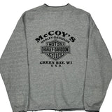 Green Bay, Wi Harley Davidson Graphic Zip Up - 2XL Grey Cotton